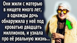 Они жили с матерью в нищете много лет, а однажды дочь обнаружила у неё под кроватью двадцать...