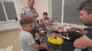 Приезд родителей и сынули / Посиделки на даче / Собираем грибы / Готовимся к школе