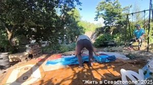 Первая установка каркасного бассейна 6 м3