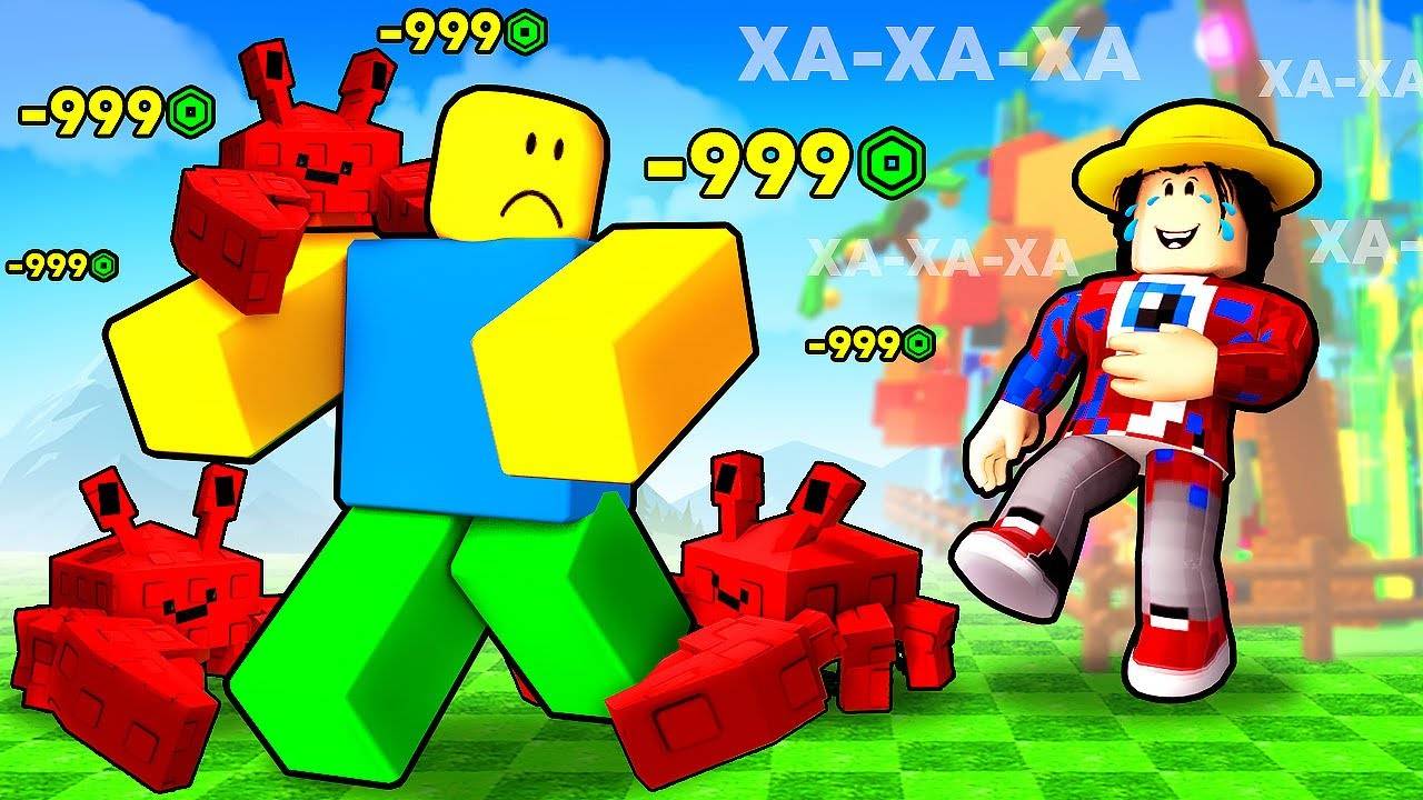😱Крадём Деньги Игроков Армией КРАБОВ в Grow a Garden в Роблокс!