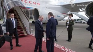 Владимир Путин прибыл в Минск для участия в саммите Евразийского экономического союза, 26 июня 2025