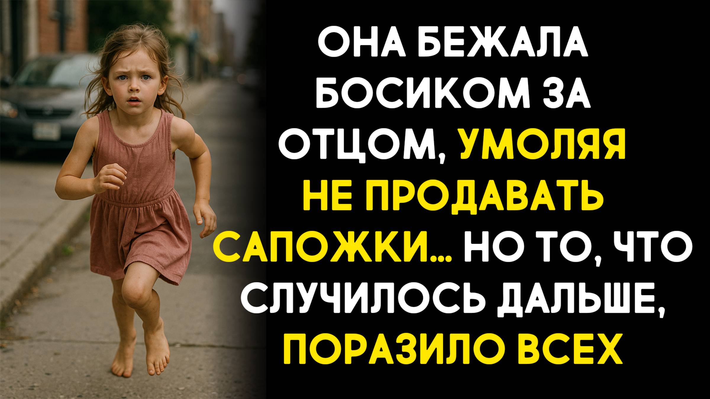 Жизненные истории. Она бежала босиком за отцом, умоляя не продавать сапожки… Слушать аудиорассказ