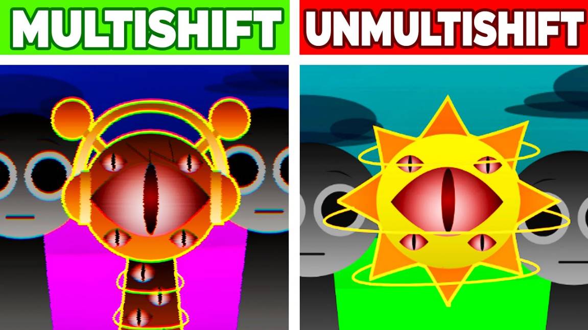 INCREDIBOX SPRUNKI 🌐 | MULTISHIFT vs UNMULTISHIFT! ⚡🔀 РАЗРЫВ ВСЕЛЕННОЙ!