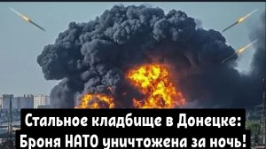 Стальное кладбище в Донецке: Броня НАТО уничтожена за ночь!