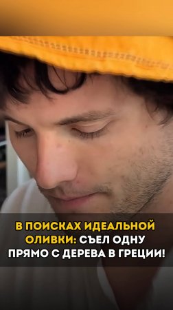 Съел оливку прямо с дерева в Греции! 😱