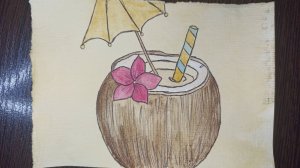 Рисунок акварелью / Коктейль
