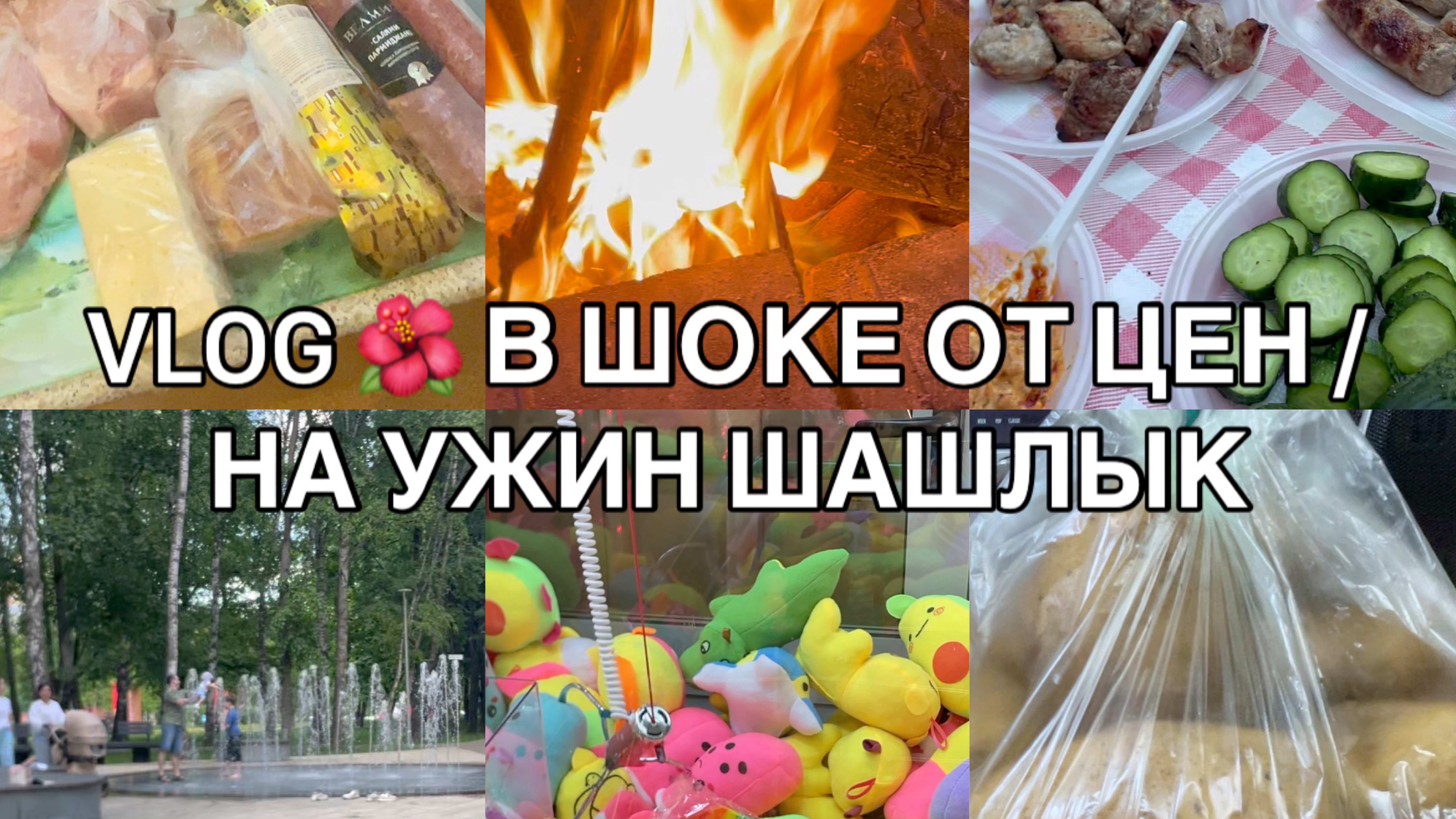 VLOG🌺СХОДИЛИ НА ФОНТАНЫ / В ШОКЕ ОТ ЦЕН НА ПРОДУКТЫ / НА УЖИН ШАШЛЫКИ🤤