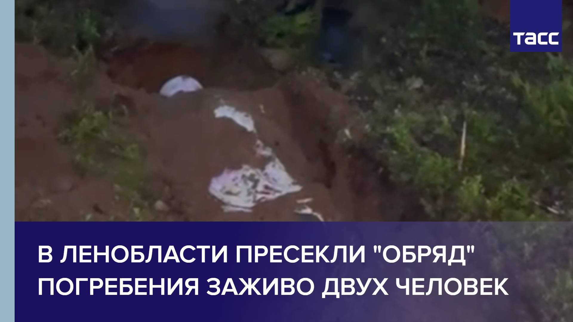 В Ленобласти пресекли "обряд" погребения заживо двух человек