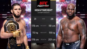 Ислам Махачев против Деррика Льюиса Полный бой - UFC 5