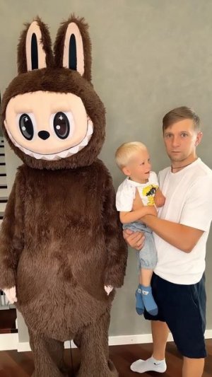 Big Labubu Costume and Baby