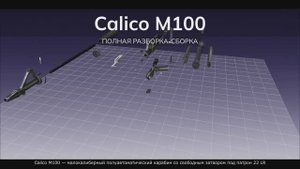 Calico M100 — малокалиберный полуавтоматический карабин. Полная разборка-сборка
