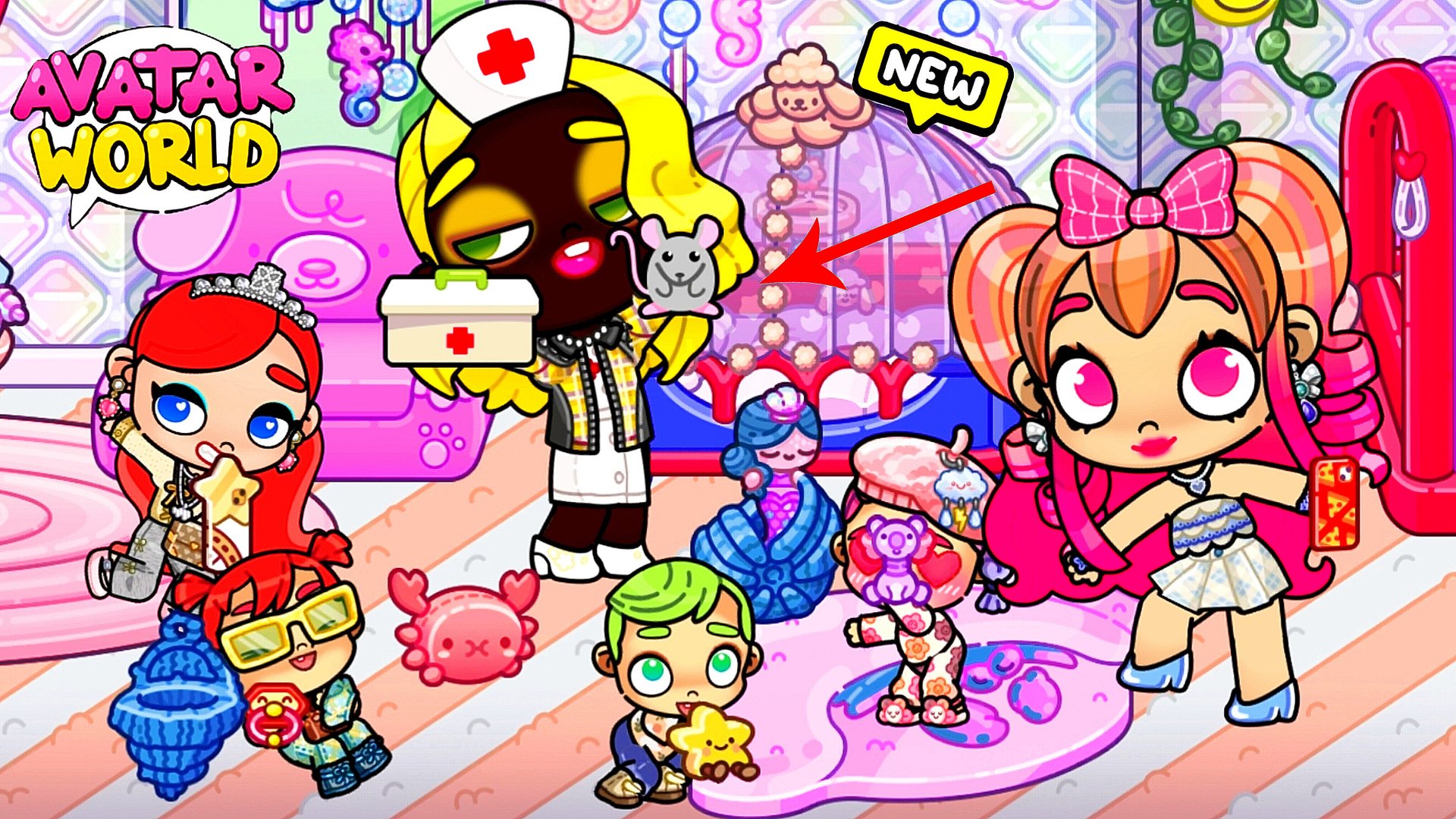 Друзья и злая няня 😱 / Почему Изольда ругается в больнице? 🤔 ❤️Аватар Ворлд ПРИКЛЮЧЕНИЯ❤️ смотреть онлайн