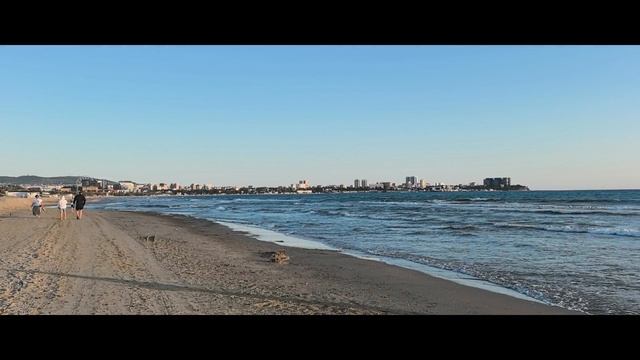Анапа. Море. Безлюдные песчаные пляжи. Красивейший закат.