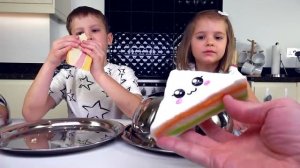 Мистер Макс • Mister Max - ЧЕЛЛЕНДЖ SQUISHY FOOD VS настоящая ЕДА  2