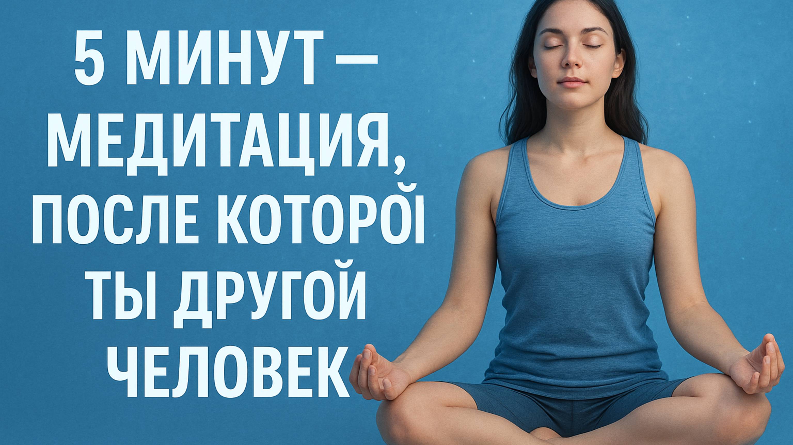 5 МИНУТ - МЕДИТАЦИЯ ПОСЛЕ КОТОРОЙ ТЫ ДРУГОЙ ЧЕЛОВЕК
