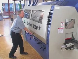 Настройка четырехстороннего станка Weinig Unimat 1000 с автоматическим управлением.