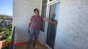 На балконной двери установили москитную сетку плиссе.Установить сдвижную москитную сетку Севастополе