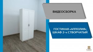 ТЭКС Видео сборка. Гостиная Апполия. Шкаф 2-х створчатый.