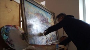 Процесс работы над композицией о лете 1941 года в Москве