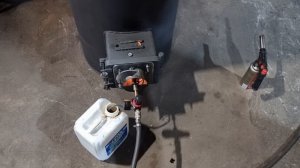 простенькая горелка на отработке