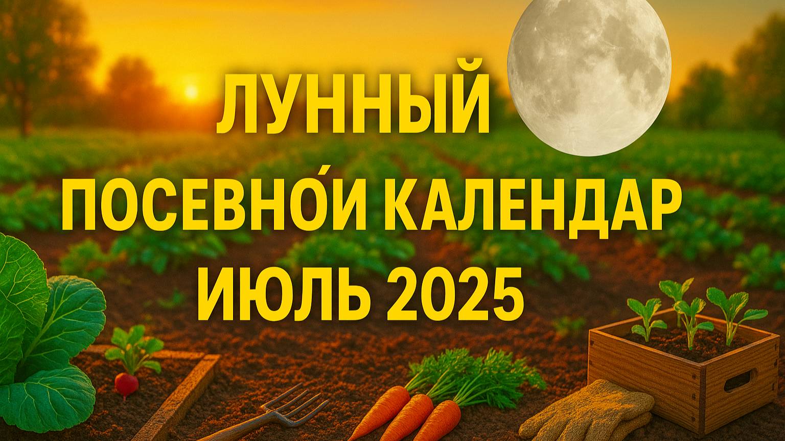 🌙 Лунный календарь ИЮЛЬ 2025! Когда сажать, поливать и собирать урожай — ТОЧНЫЕ ДАТЫ! 🌿