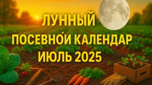 🌕 Лунный Посевной Календарь на ИЮЛЬ 2025: Благоприятные Дни для Посадок и Ухода за Растениями