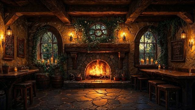 Песни у камина -  Спокойная Кельтская музыка для летних вечеров, фоновая музыка таверны