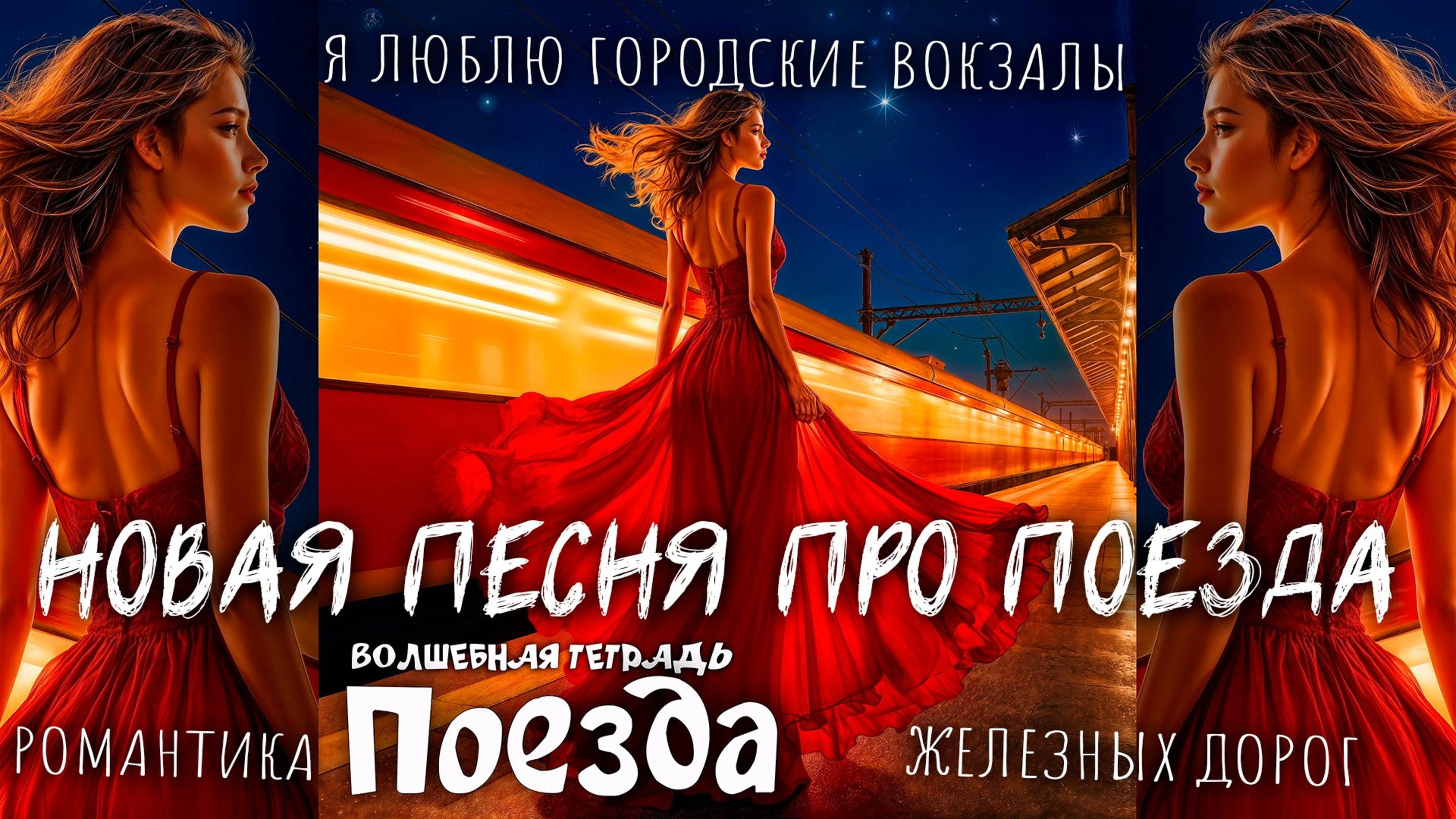 Волшебная тетрадь. "Поезда". Новая песня про поезда, вокзалы, любовь, смысл жизни и одиночество.
