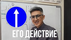 Действие знака "Движение прямо". Подготовка к экзамену в ГИБДД (ссылка в описании). Разбор билетов