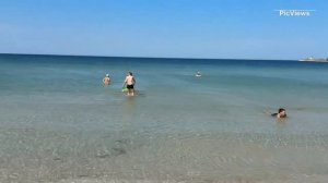 Крым Черноморское сегодня 26 июня 2025.  Центральный пляж. Море и погода сейчас в Черноморском