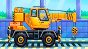 Мультики про машинки для детей - Строим домик