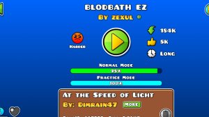 Прохожу облегчённый блодбав. Играю в geometry dash.