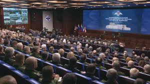21 декабря 2022 года. Расширенное заседание Коллегии Минобороны РФ.