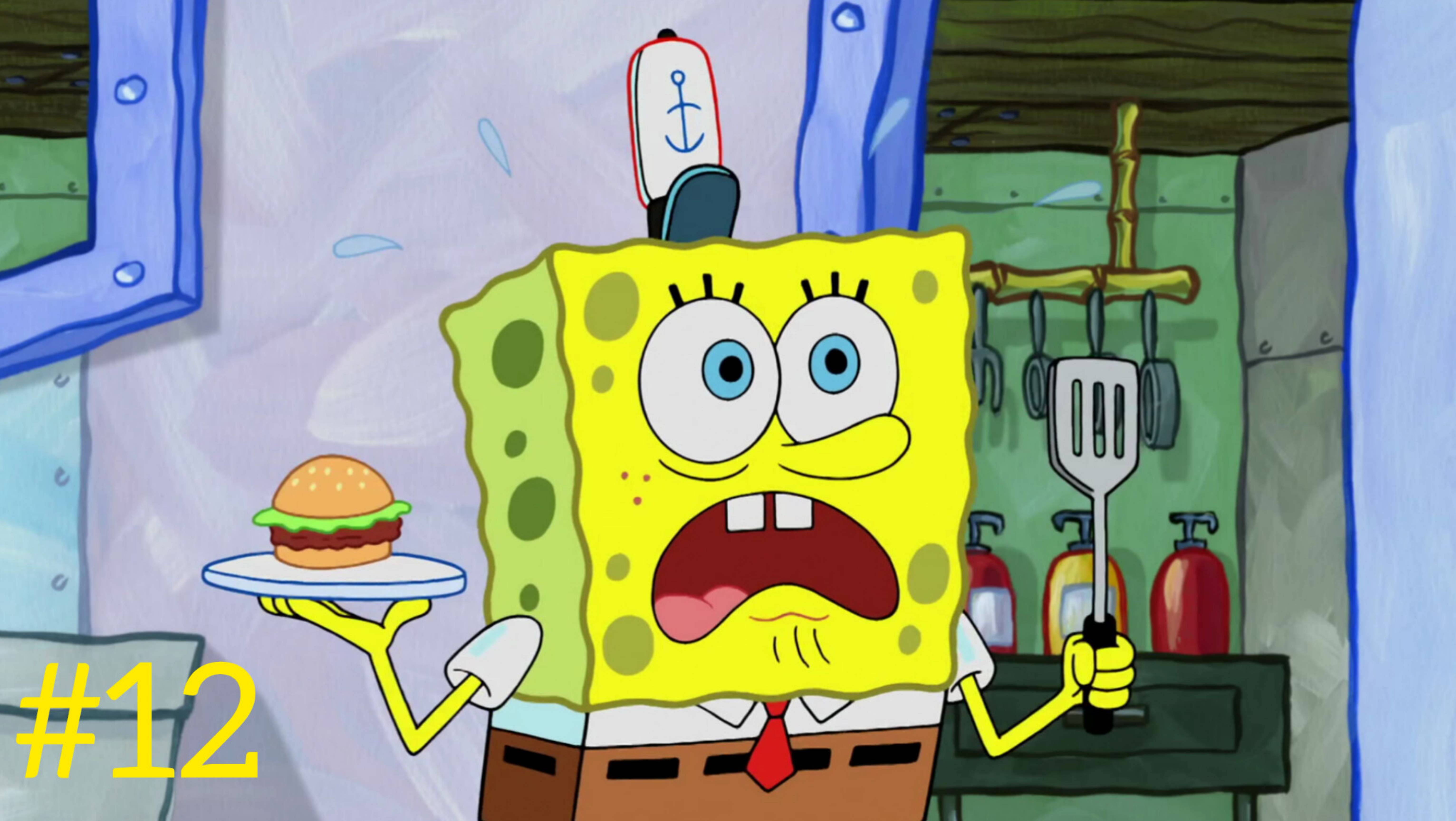 Губка Боб🔥 spongeBob👍 губка боб квадратные штаны😎 кулинарный поединок  #12