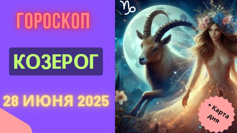 ♑ ГОРСКОП НА СЕГОДНЯ 28 ИЮНЯ — СТАБИЛЬНОСТЬ И СИЛА ДЛЯ КОЗЕРОГА