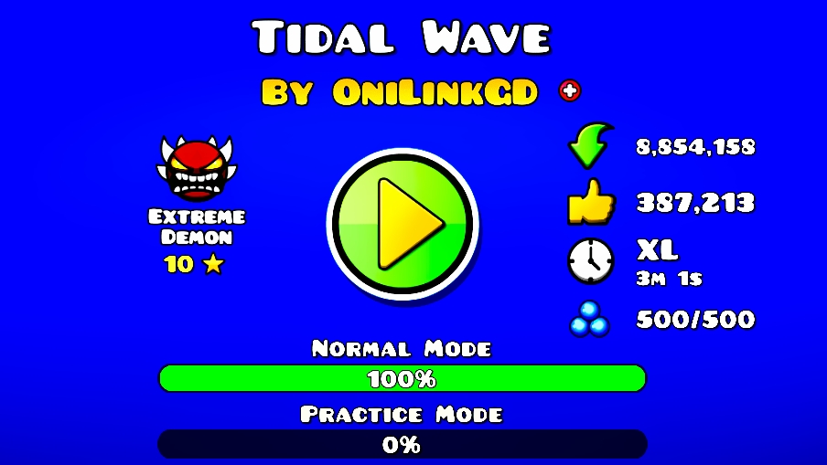 Я ПРОШЁЛ TIDAL WAVE! В ИГРЕ GEOMETRY DASH! 😨 смотреть онлайн