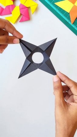 ИЗГОТОВЛЕНИЕ БУМАЖНОГО НИНДЗЯСТАРЯ, Как сделать летающую игрушку