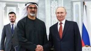 Связи будут укрепляться: Путин провел в Минске встречу с наследным принцем Абу-Даби