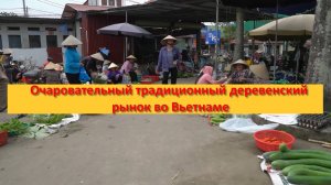Очаровательный традиционный деревенский рынок во Вьетнаме