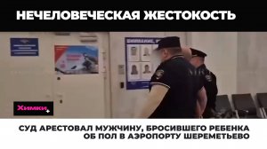 СУД АРЕСТОВАЛ МУЖЧИНУ, БРОСИВШЕГО РЕБЕНКА ОБ ПОЛ В АЭРОПОРТУ ШЕРЕМЕТЬЕВО