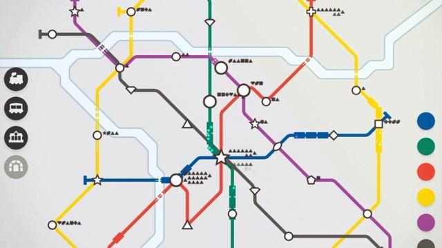 Играем в Mini Metro в креативе.