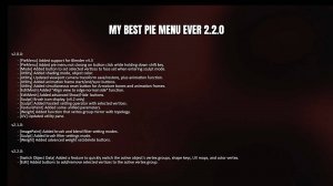 Blender My Best Pie Menu Ever