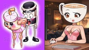 Итальянские мемы из ТИК-ТОК - Реакция Балерина Купучино|Мультики для детей