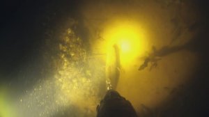 Ночная подводная охота на Волге.