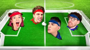 А4 : Играем в ФУТБОЛ ГОЛОВАМИ Челлендж ! ВЛАД А4