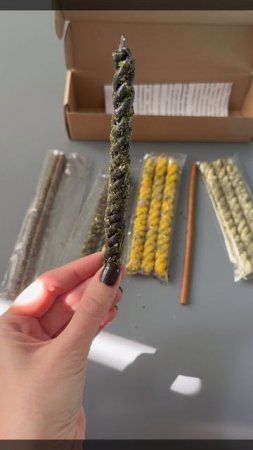 Магические свечи скрутки ручной работы.
