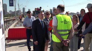 Мэр Новосибирска проконтролировал ход ремонта Димитровского моста