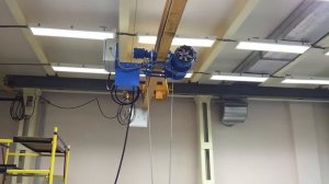 Кран-балка подвесная грузоподъемностью 1т., пролет 6 метров, тельфер двухскоростной