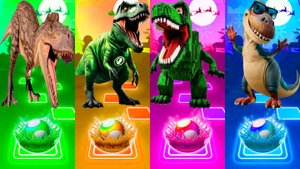 Динозавры - Мультики про Динозавров | МУЛЬТФИЛЬМЫ ДИНОЗАВРЫ в Tiles Hop 96 серия