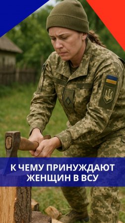 Боевики ВСУ эксплуатируют женщин. Смотрите, что пришлось делать этой бедняжке. А что будет дальше?
